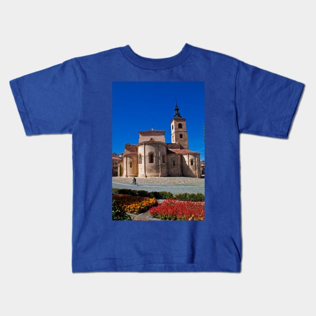 Spain. Segovia. San Millan Church. Kids T-Shirt by vadim19